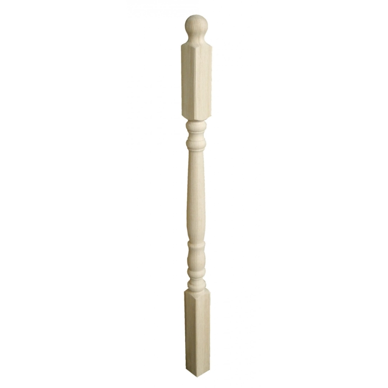 Balustru capat strunjit stejar 1130x70x70mm