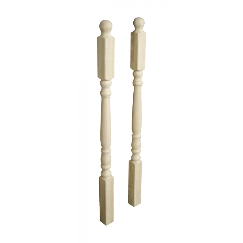 Balustru capat strunjit stejar 1300x70x70mm