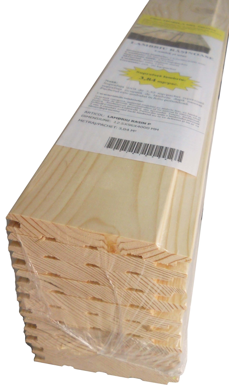 Lambriu rasinoase patrat 12.5x96x4000 mm